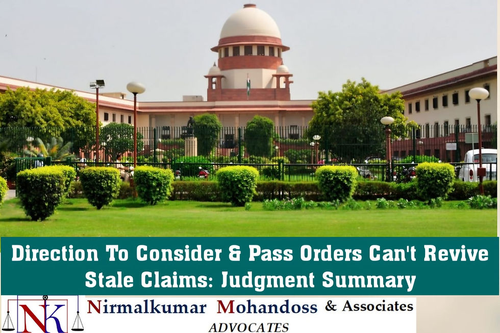 Direction To Consider Representation Can’t Revive Stale Claims - SCI