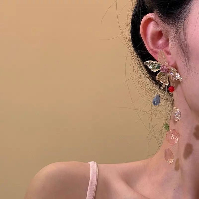 Thumbnail: Butterfly Long Earrings 
