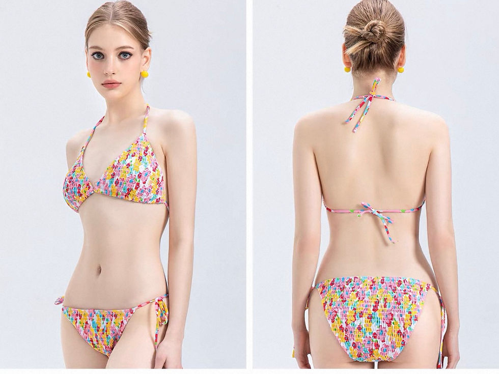 Thumbnail: Summer Vibes Multicolor 4-Piece Bikini Set