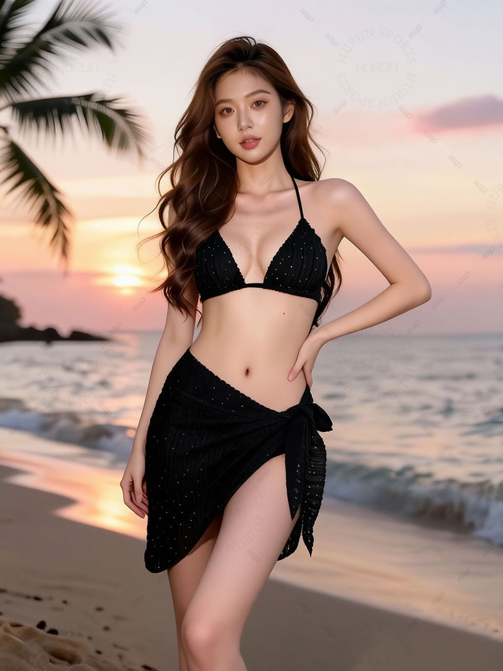 Thumbnail: Green Chic 3-Pieces Bikini Set