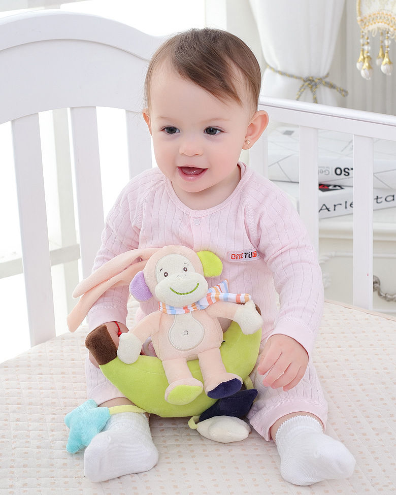 Thumbnail: Infant Baby Plush Hanging Toys