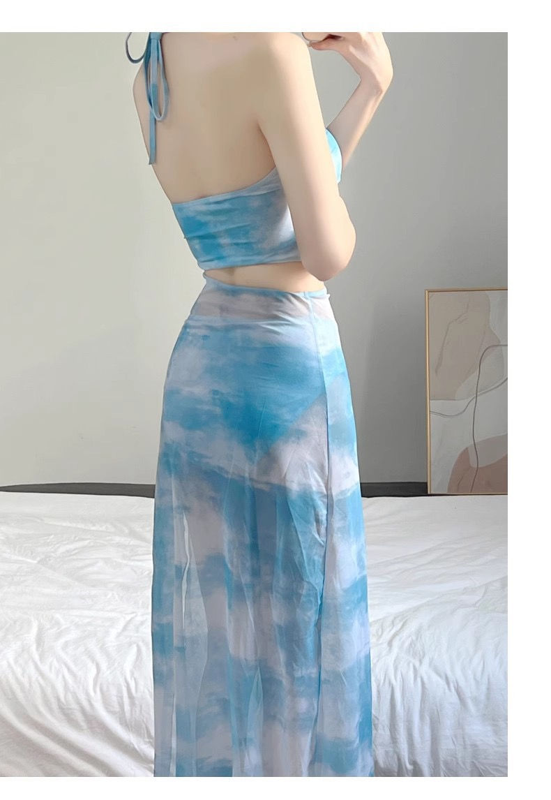 Thumbnail: Blue Skies Tie-Dye Beach Set: Effortless Style, Endless Versatility!