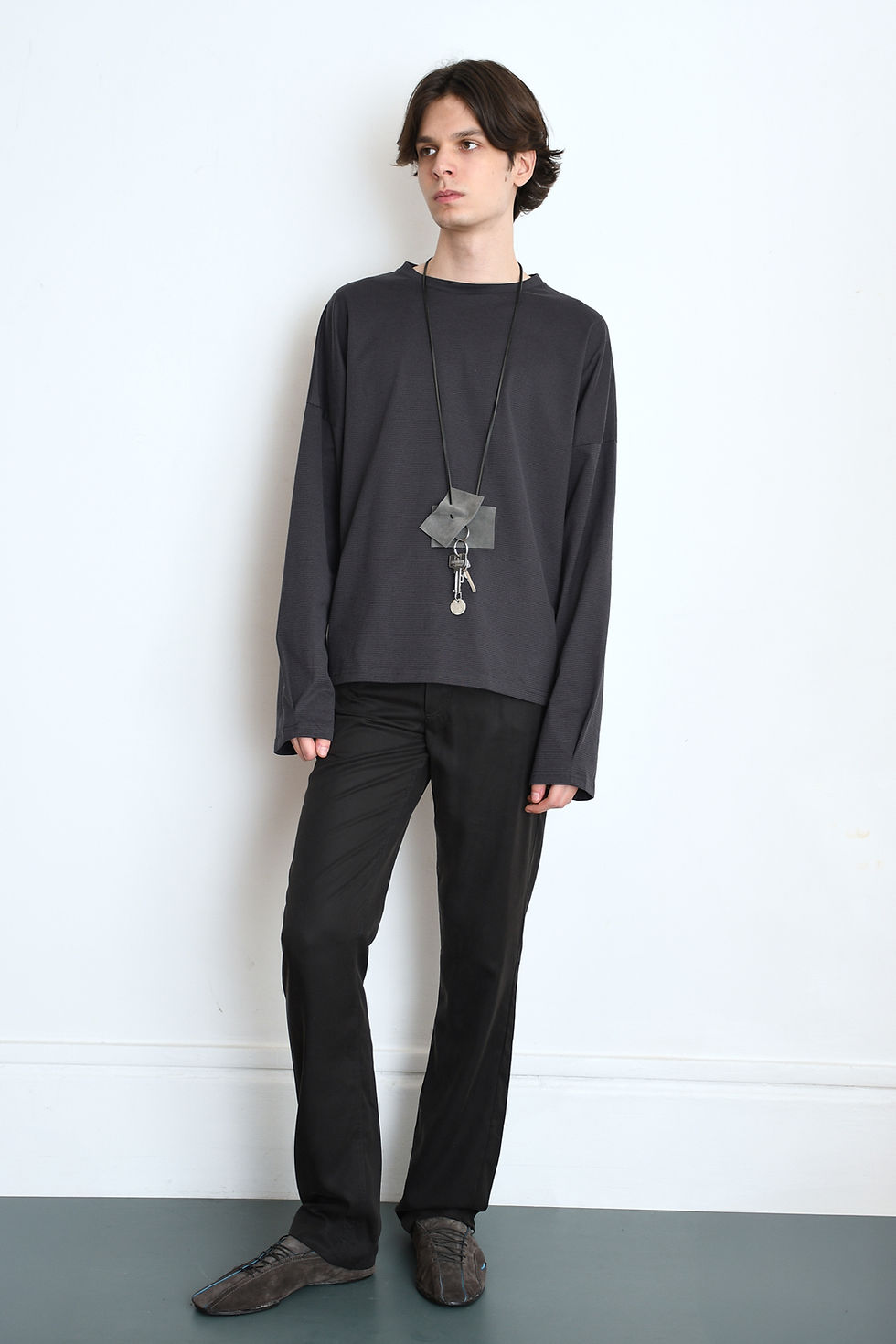 Thumbnail: Oversized Longsleeve (cassis striped)