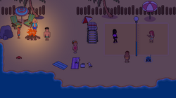 The beach is often more active at night!