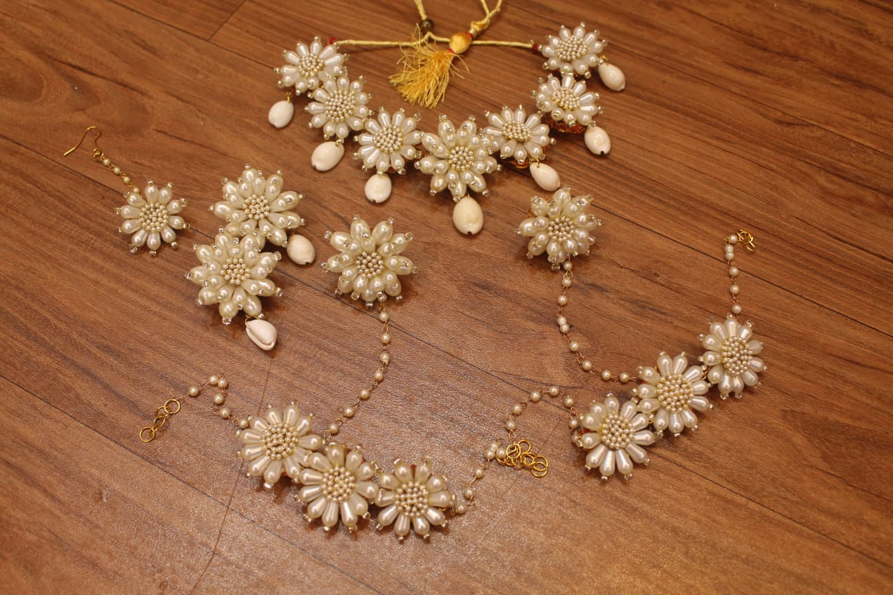 Pearl Floral Jewellery