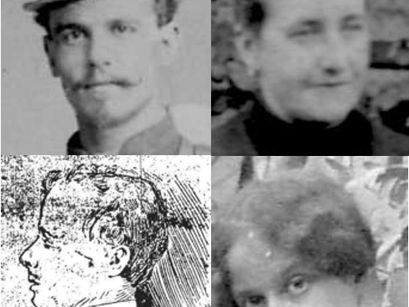 Gustave, le père, architecte. Louise la Maman, Lucien, le peintre croqué par son frére Maurice et Claire la cadette des Rion