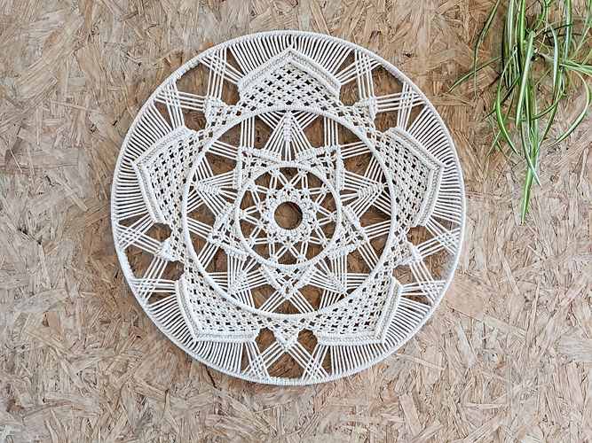 Tuto mandala étoile en macramé - ikilineart