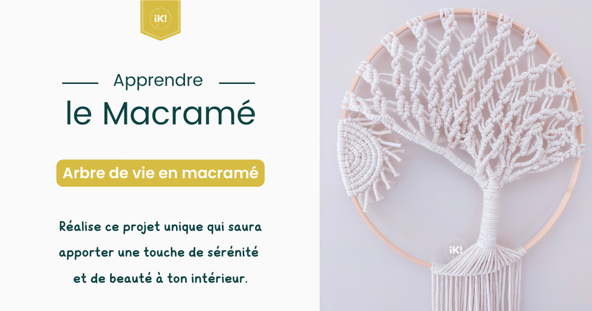 Tuto arbre de vie en macramé - débutant | IKI.LINEART
