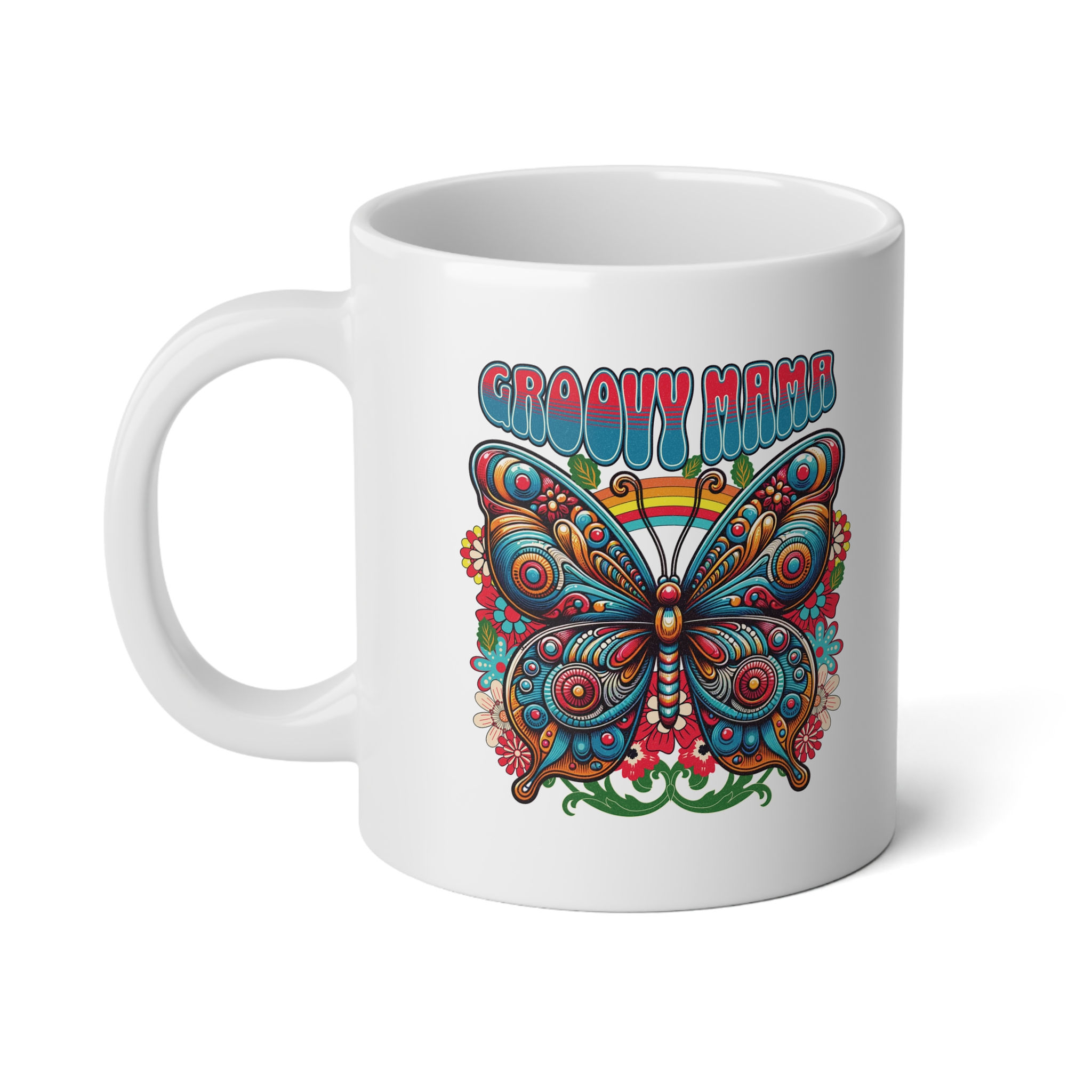 "Groovy Mama" 20oz Ceramic Coffee Mug