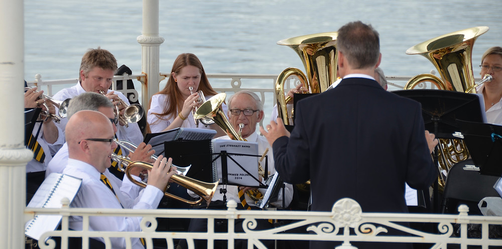 On the Dun Laoghaire bandstand