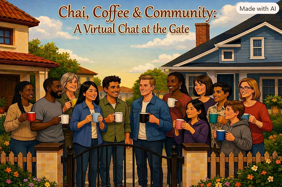 Chai, Coffee & Community: A Virtual Chat at the Gate (Free event)