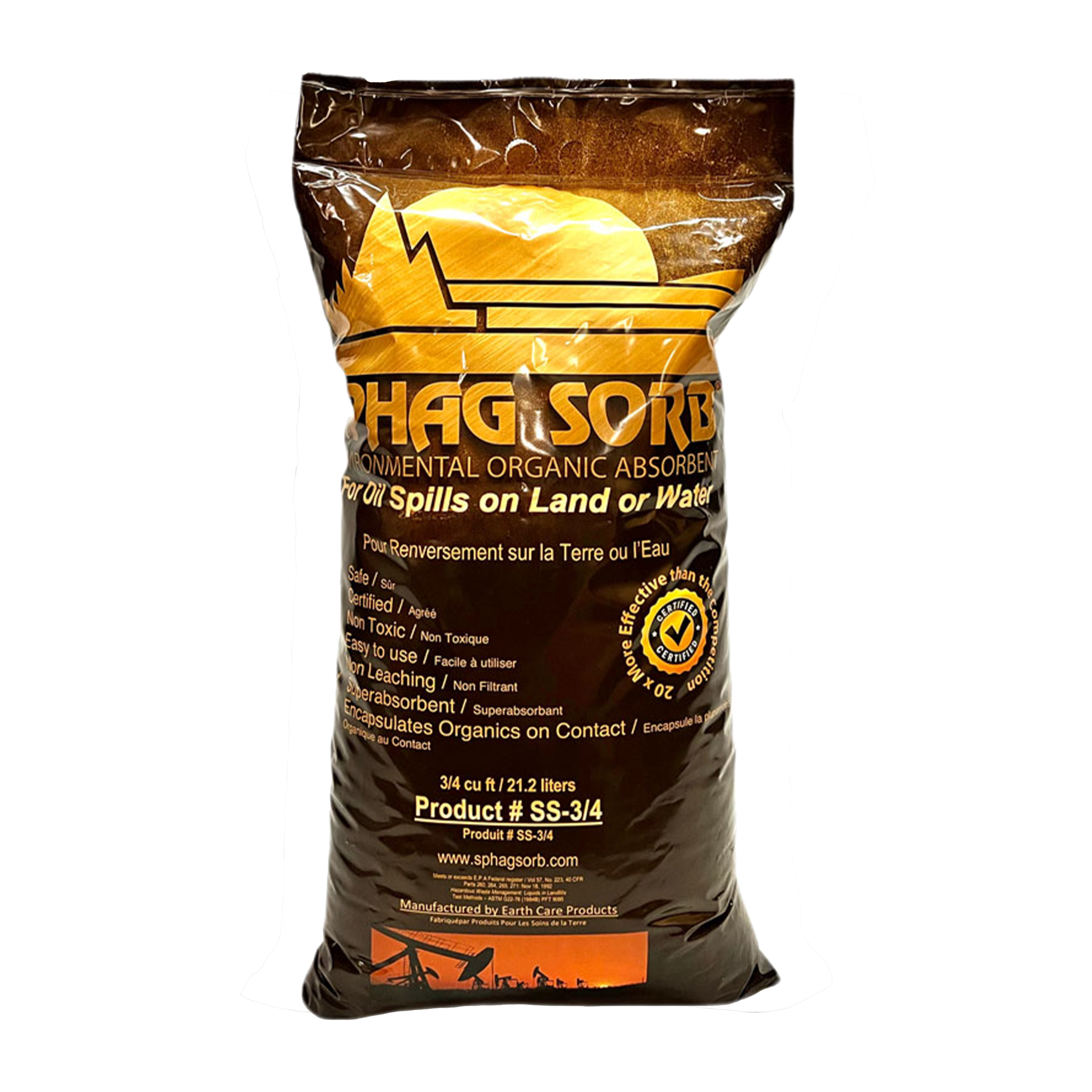 3/4 cu ft loose activated peat bag