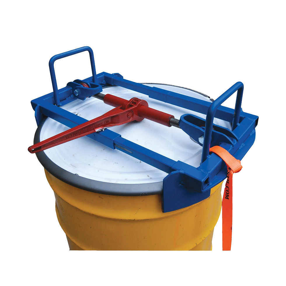 1500 lb capacity heavy duty vertical drum lifter with drum