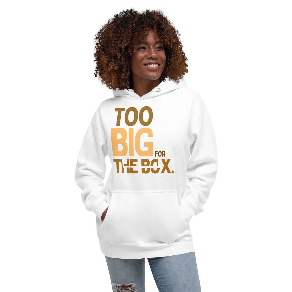 Thumbnail: TOO BIG FOR THE BOX Unisex Hoodie