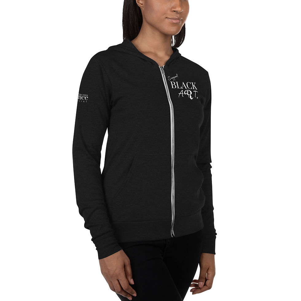 Thumbnail: Support Black Art Unisex zip hoodie