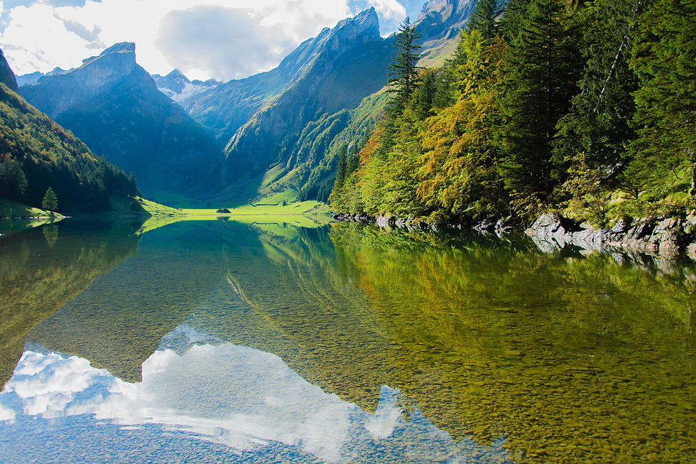 Mountain lake scenery