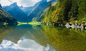 Mountians y el lago