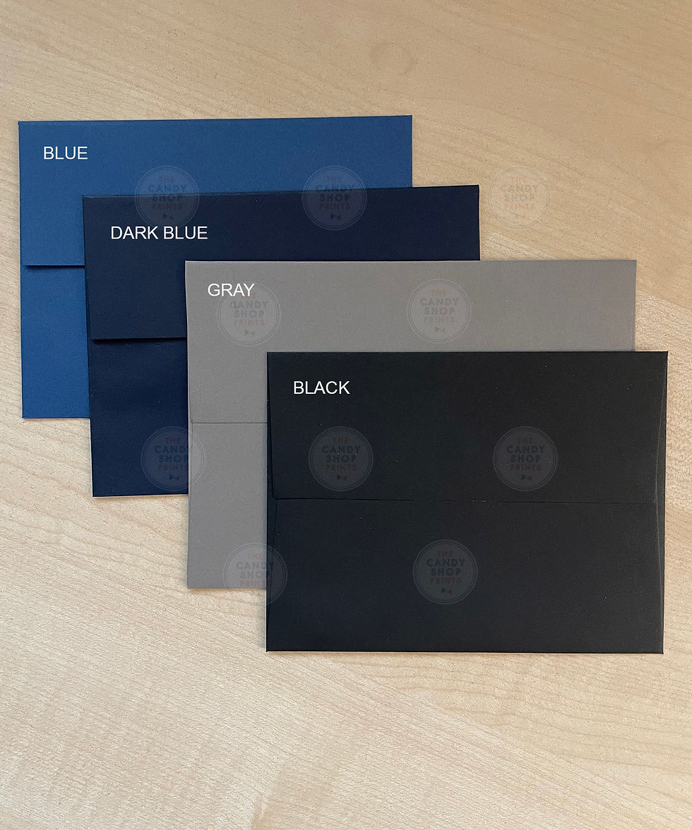 Thumbnail: Notecards with Colored envelopes (Basic, name only)