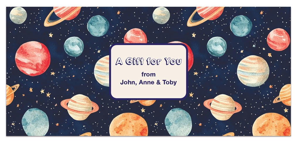 Planets Money Envelopes