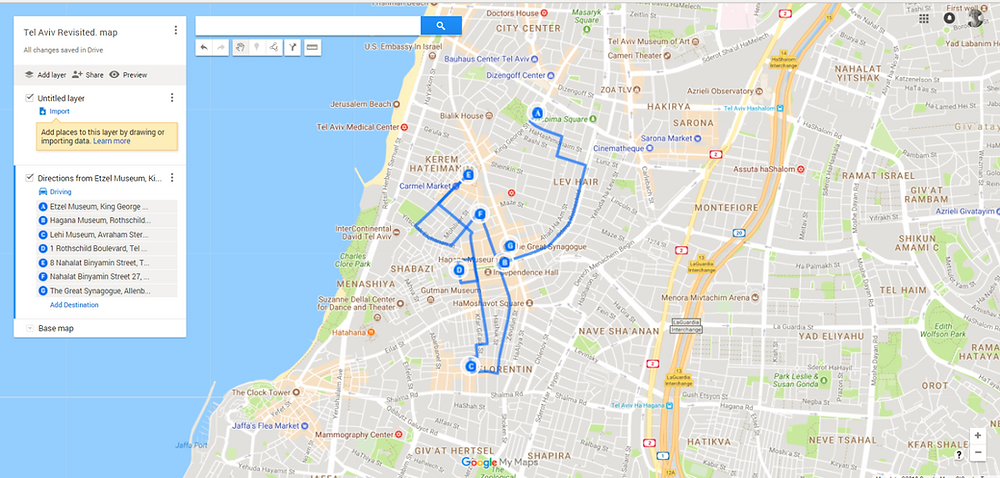 Tel-Aviv Revisited Map