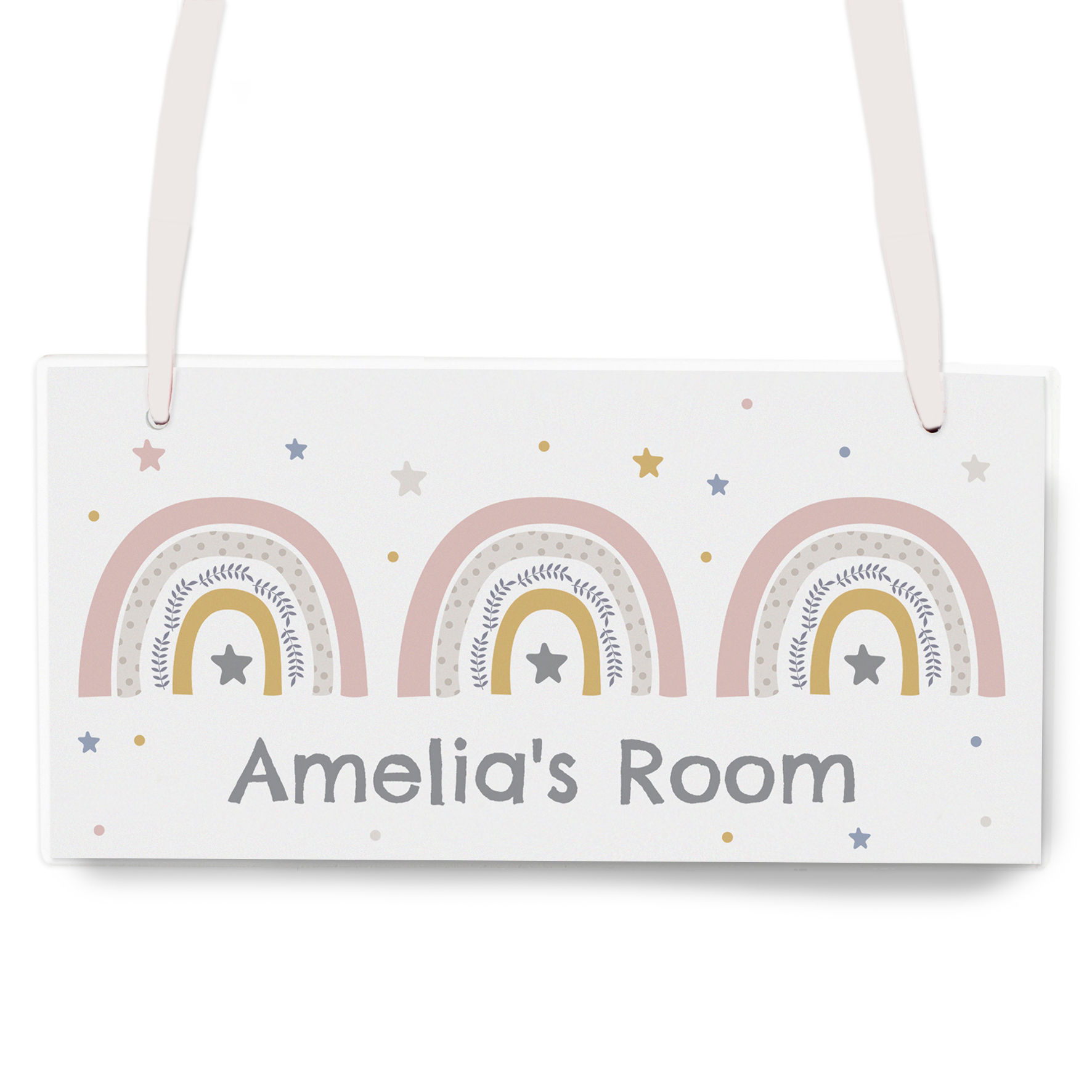 Personalised Rainbow Wooden Sign