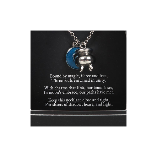 Thumbnail: SET OF 3 COVEN SISTERS CAULDRON CHARM NECKLACES