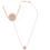 Thumbnail: Personalised Rainbow Rose Gold Tone Disc Necklace