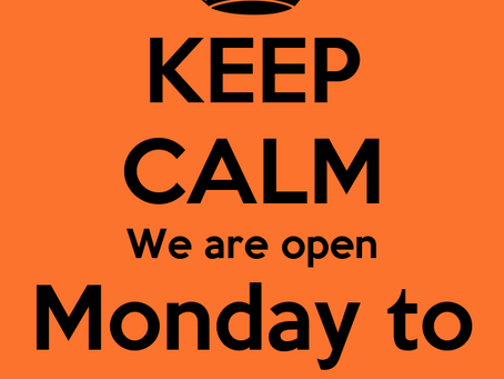 NEW HOURS! Weekdays Open 10am-4pm