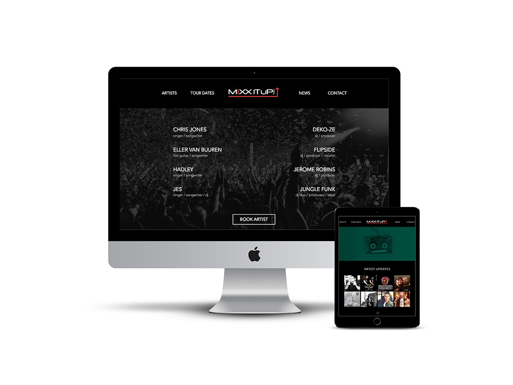 MiXX iT uP web design by AG Social Co