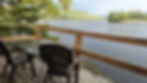 Deck overlooking the water