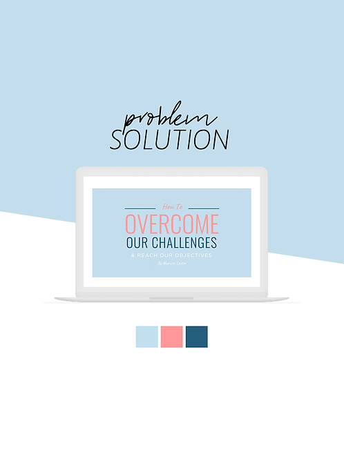 The Problem Solution Deck (Blue & Salmon)
