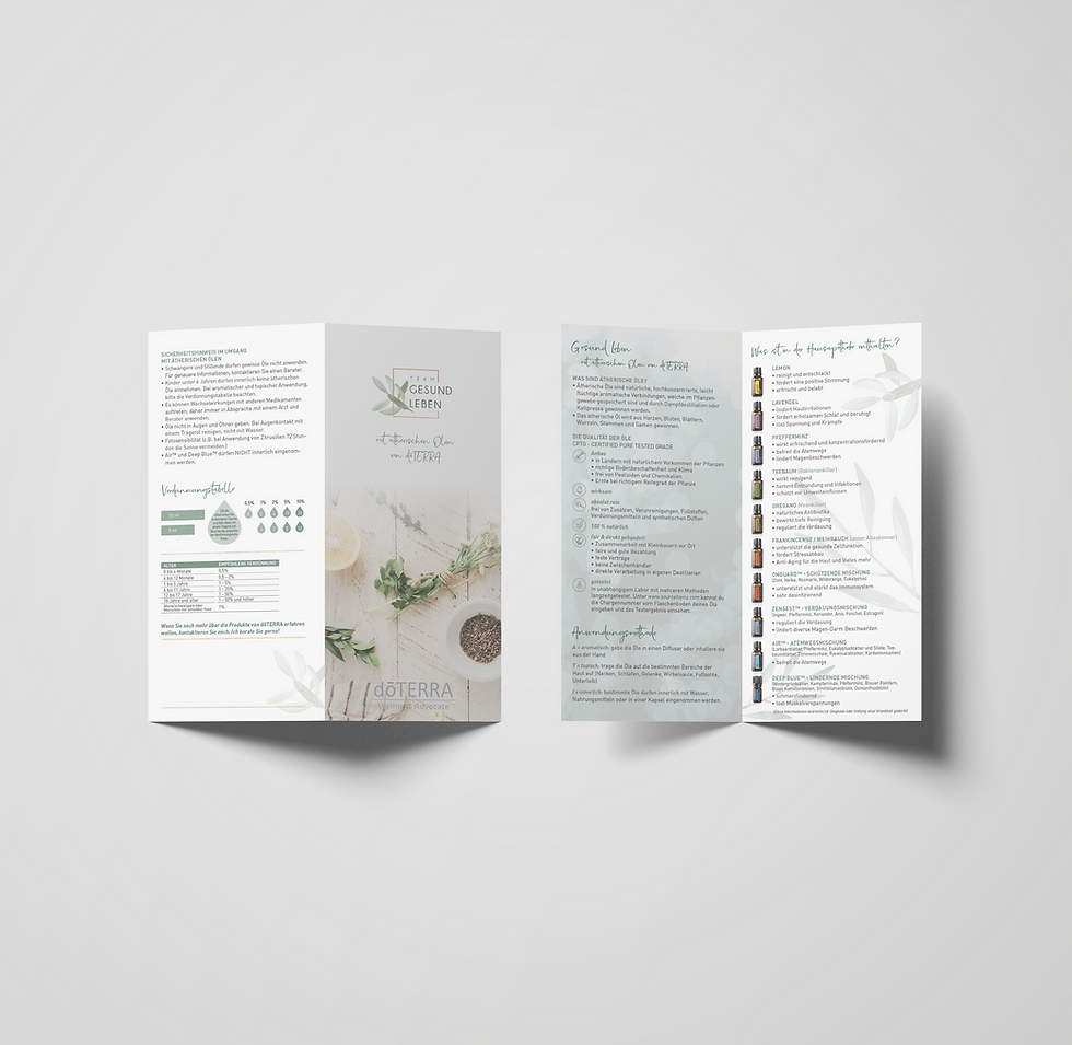 Flyer "Die Top 10 Öle" 25 Stk. (Team Gesund Leben)