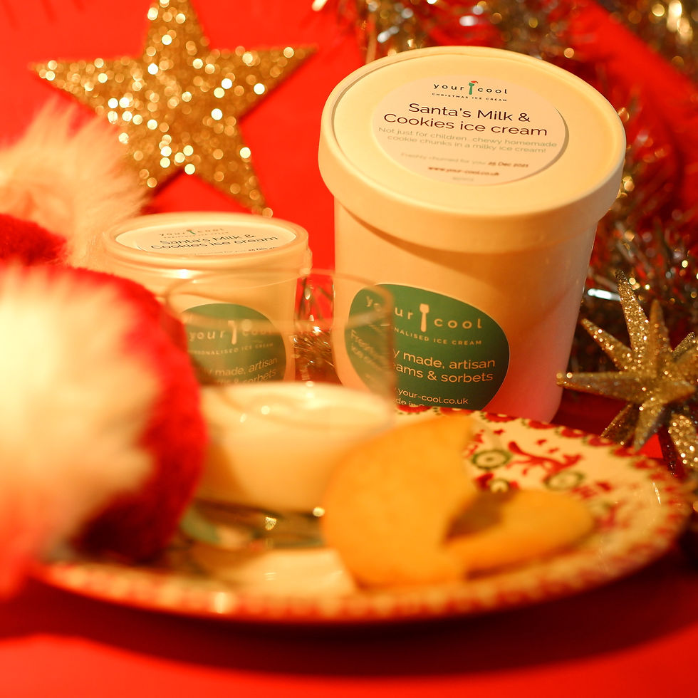 Santa's Milk & Cookies ice cream (450ml tub)