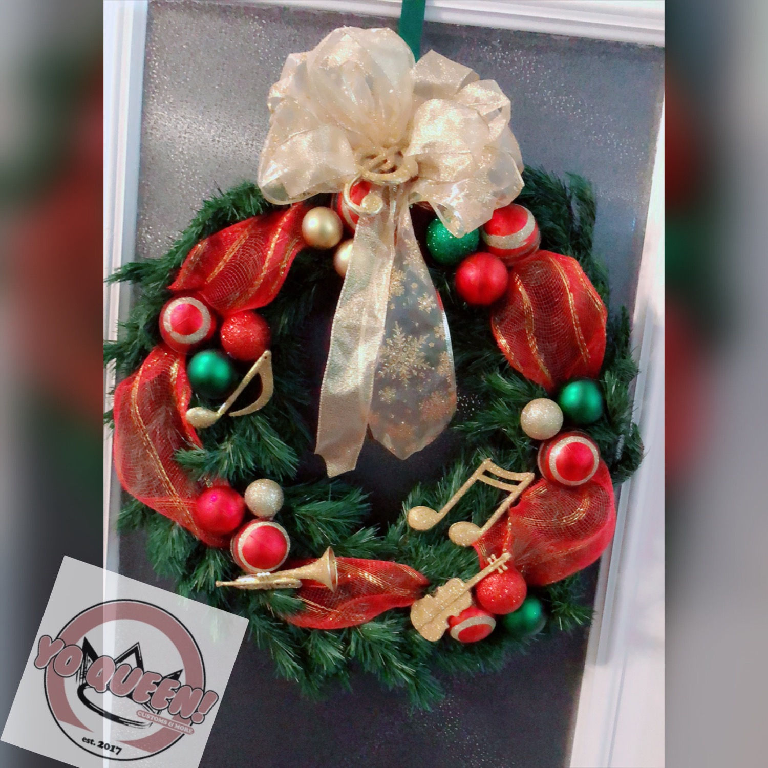 Love Of Music Christmas Wreath
