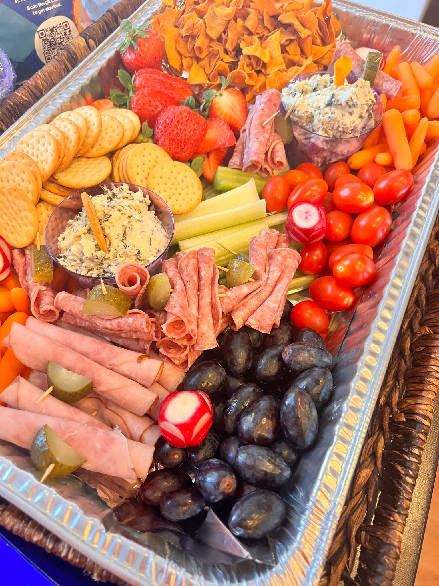 Catering Services:Disposable Party Trays $8 per person Drop off only