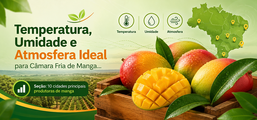 Temperaratura, umidade e atmosfera ideal para conservação e amadurecimento de mangas