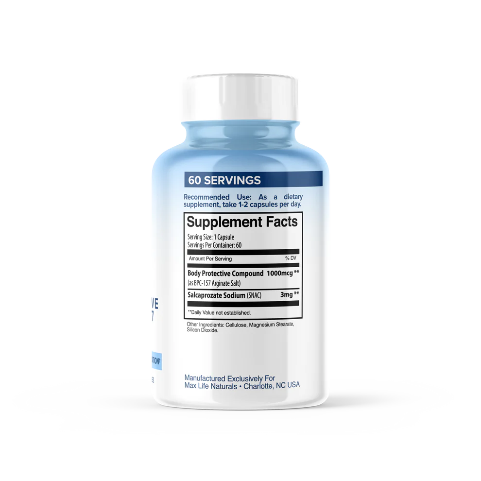 BPC157 Body Protective Compound 60 capsules Dr Cori Stern