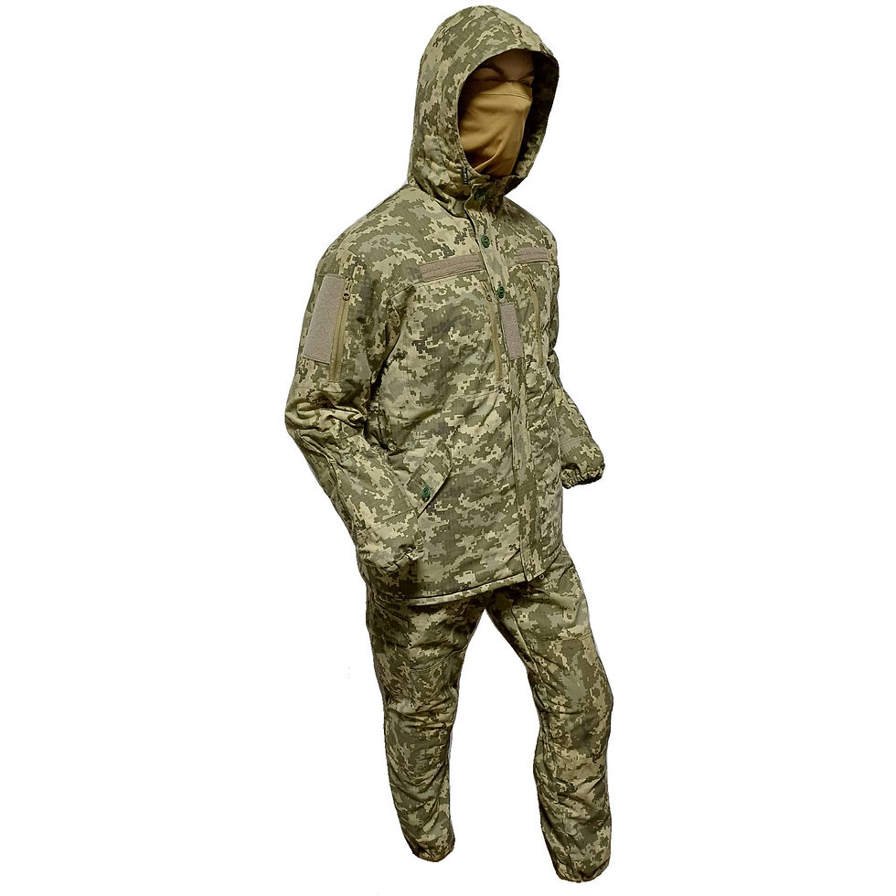 Прев'ю: Костюм штурмовий тактичний зимовий Shturm Піксель ЗСУ, комплект зліва