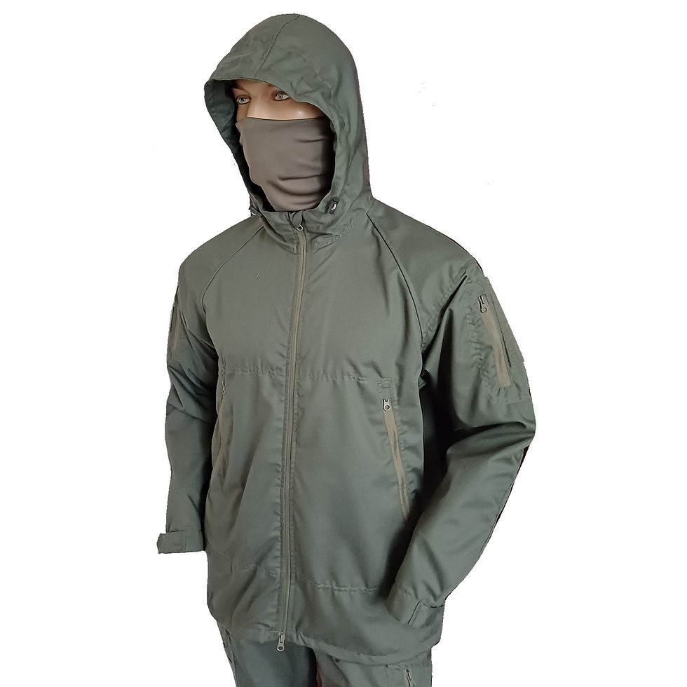 Куртка вітровка тактична літня twil khaki, вид зліва, ракурс 1