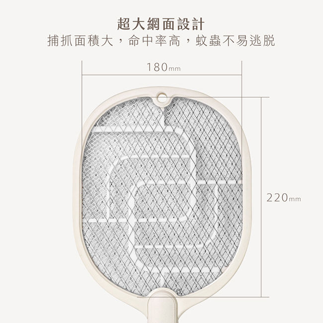 縮圖：KINYO CM-2310 電池式三層電網捕蚊拍