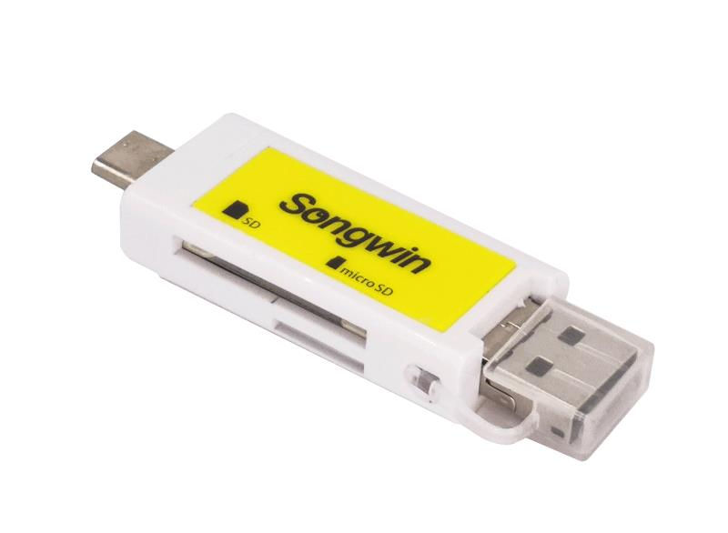 縮圖：SongWin UTC386 USB3.0 OTG雙用讀卡機