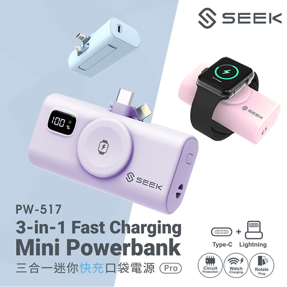 縮圖：SEEK 三合一迷你快充口袋電源PW-517