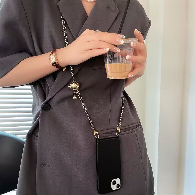 縮圖：CSTAR MPH585 小香風皮鏈球手機掛繩組