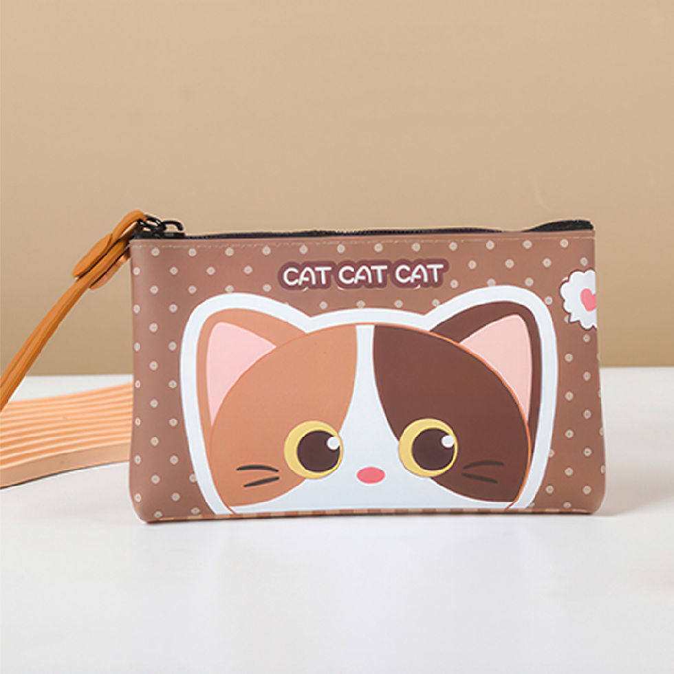 縮圖：Q.Uncle bag087 便攜KAWAI可水洗矽膠收納包(透明盒裝)