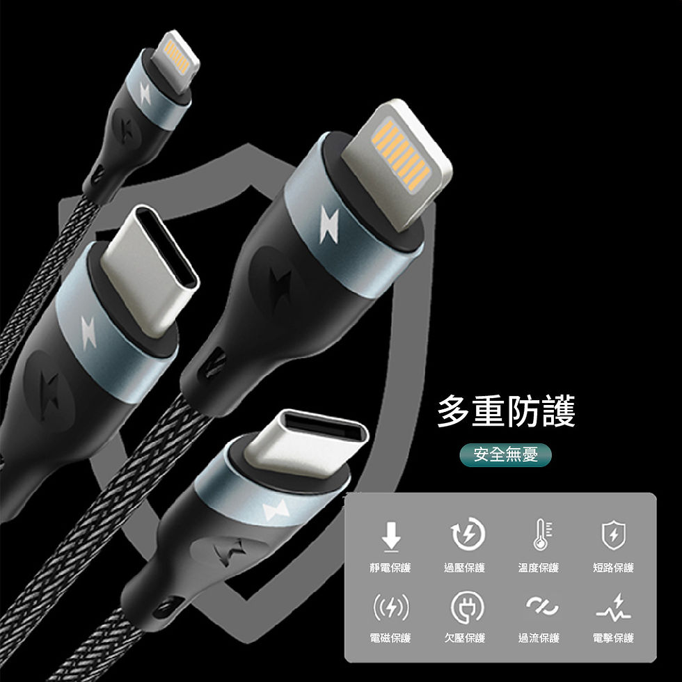 縮圖：Uranus Z CC71/72 四合一20W快充數據線