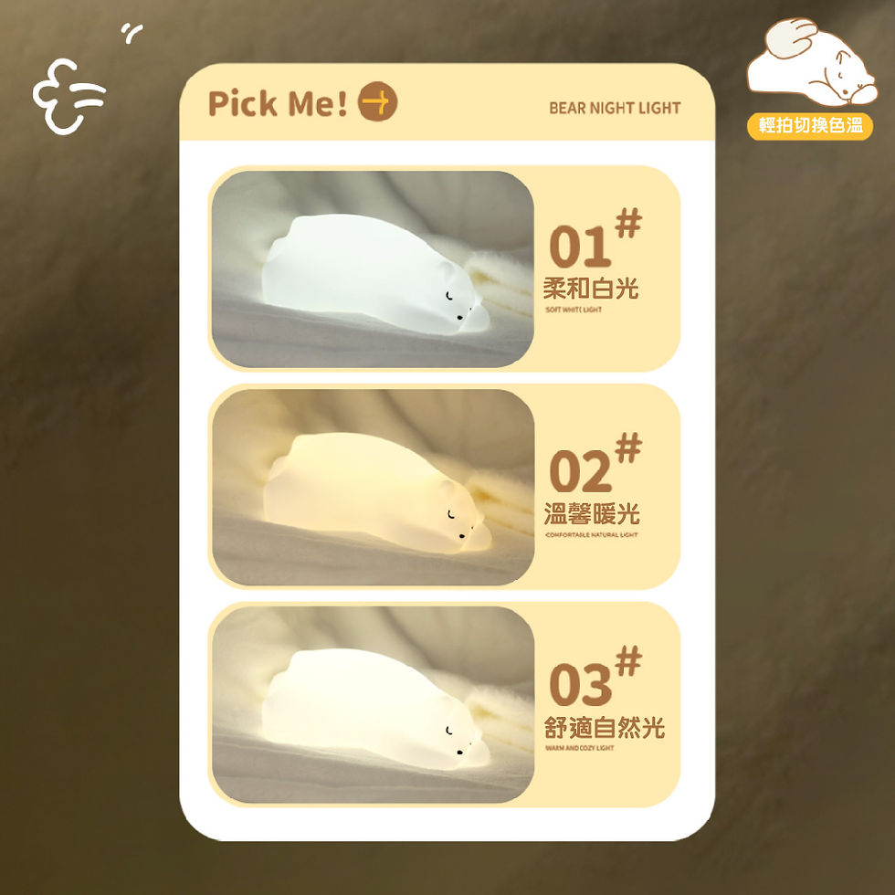 縮圖：CStar LD86 北極熊三色定時拍拍燈