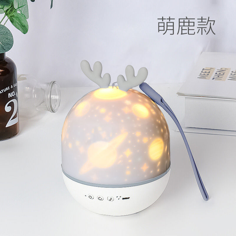 縮圖：CStar LD28 精靈兔七彩投影燈(插電款)