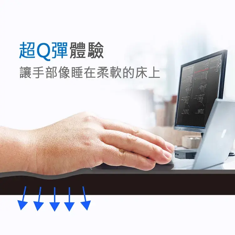 縮圖：JetArt  MP1280 MousePal 厚切超彈力底層 舒壓滑鼠墊