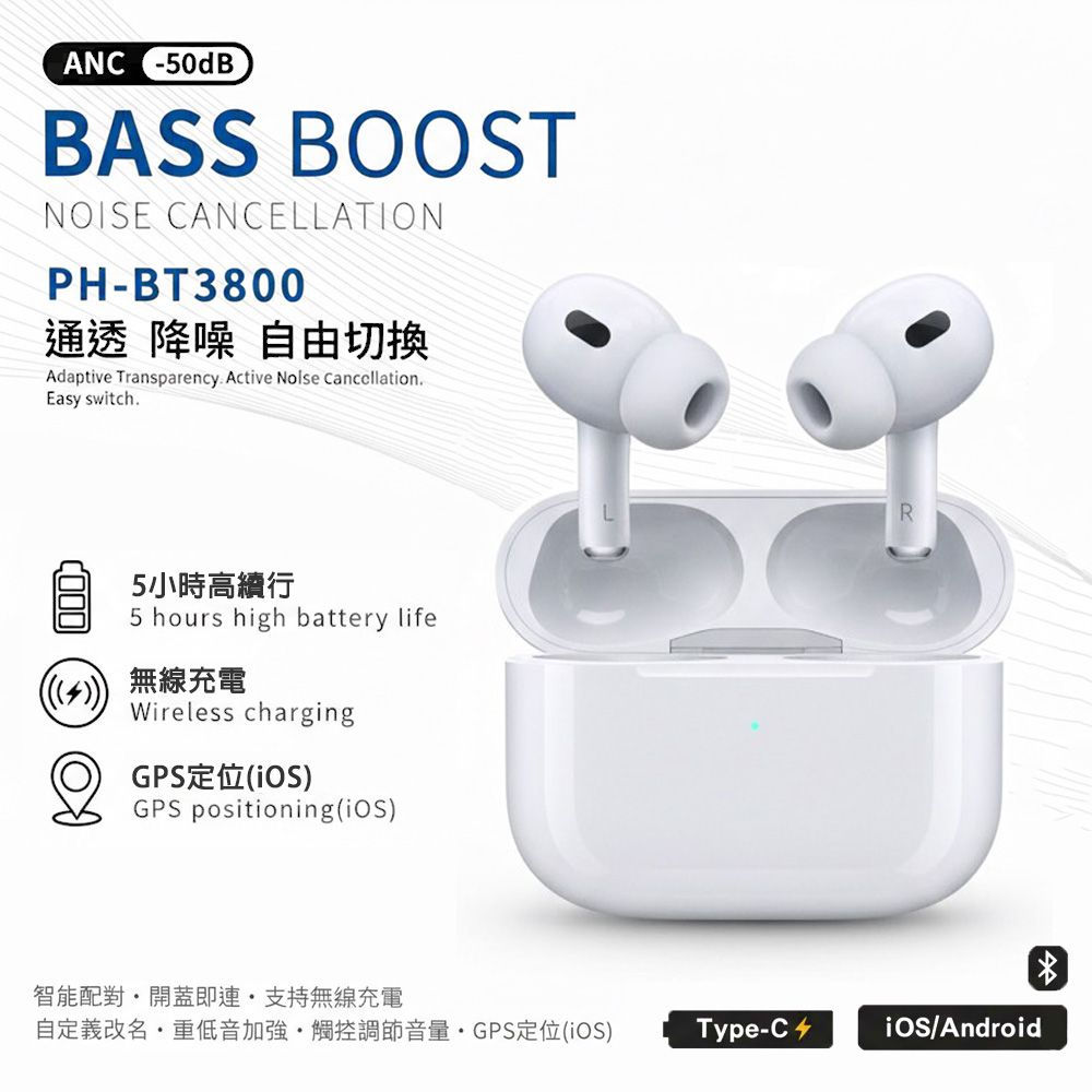 SongWin 降噪無線藍芽耳機BT3800