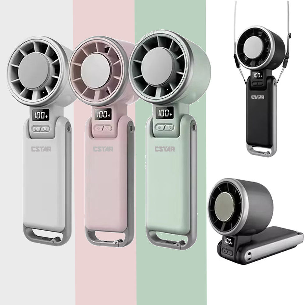 縮圖：CStar 折疊頸掛製冷5200mah冰河扇FAN77